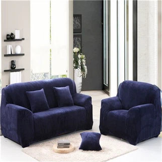 Tummansininen Velvet sohvan päällinen